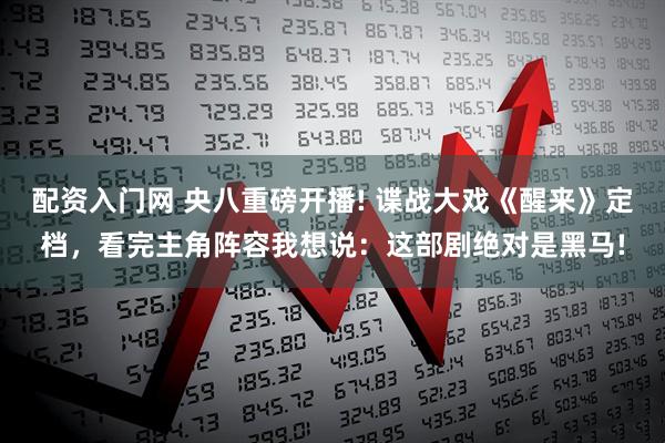 配资入门网 央八重磅开播! 谍战大戏《醒来》定档，看完主角阵容我想说：这部剧绝对是黑马!